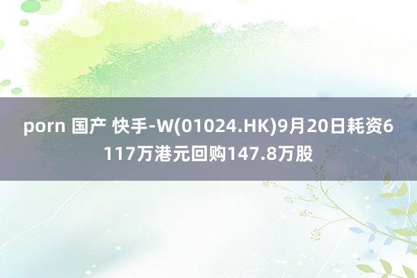 porn 国产 快手-W(01024.HK)9月20日耗资6117万港元回购147.8万股