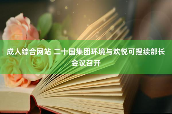 成人综合网站 二十国集团环境与欢悦可捏续部长会议召开