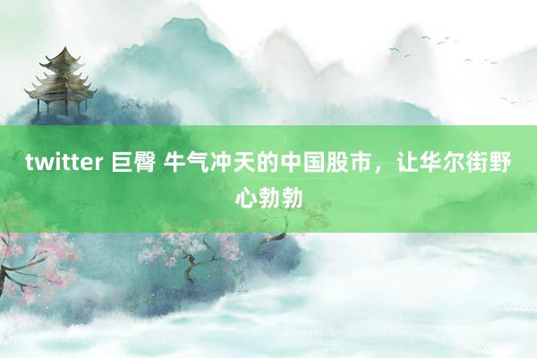 twitter 巨臀 牛气冲天的中国股市，让华尔街野心勃勃