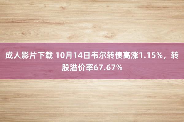 成人影片下载 10月14日韦尔转债高涨1.15%，转股溢价率67.67%