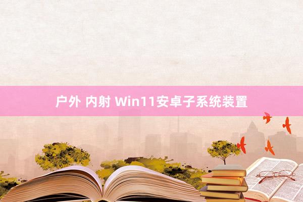 户外 内射 Win11安卓子系统装置