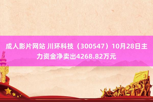 成人影片网站 川环科技（300547）10月28日主力资金净卖出4268.82万元