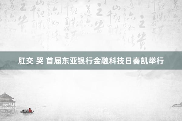 肛交 哭 首届东亚银行金融科技日奏凯举行