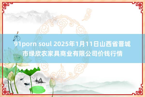 91porn soul 2025年1月11日山西省晋城市绿欣农家具商业有限公司价钱行情